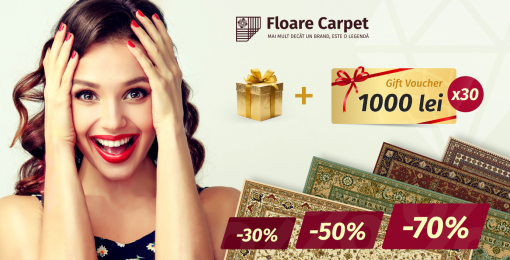 Primavara vine cu cadouri generoase de la Floare Carpet si Super Reduceri de Sarbatori!
