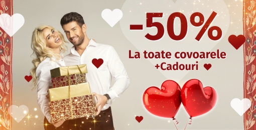 Cadourile pentru cei îndragostiți vă așteaptă la Floare-Carpet!