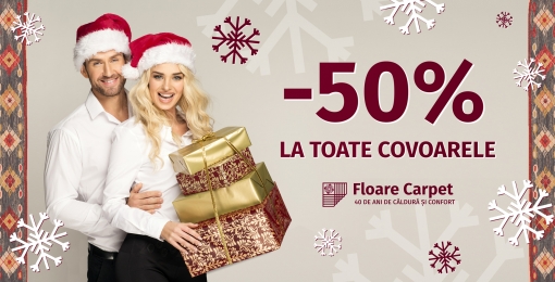 All carpets at Half Price - Floare Carpet’s Christmas fairy tale just started !